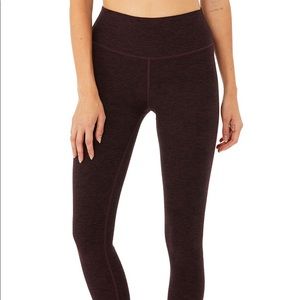 Alosoft 7/8 Leggings XS - Oxblood Heather